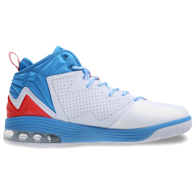 Anta Basketball Collection NBA Cushioning Slip Resistant Abrasion Resistant Mid top Basketball Shoes Men's Blue White 91541103-1