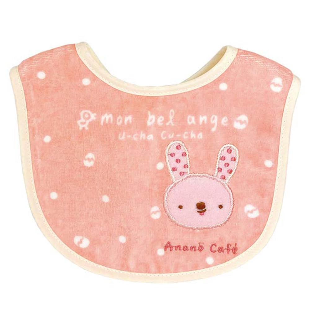 Monseuil Ana No Cafe Baby Applique 55234 AC. Bib, Pink,