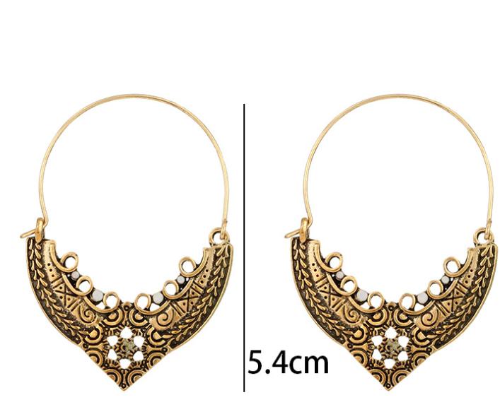 Bohemian Ethnic Earrings - Handmade Vintage Tribal Jewelry for Women