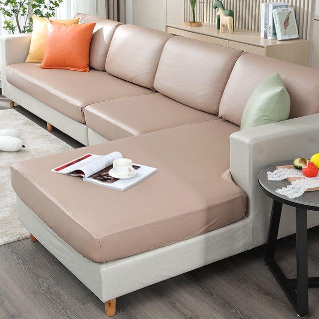 

Эластичный чехол для подушки из искусственной кожи, мягкий водонепроницаемый чехол для дивана, защита для мебели, эластичный получехол, дизайн cushion cover-S