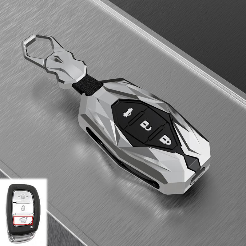 Zinc Alloy Car Key Case Cover For Hyundai i10 i20 i30 HB20 IX25 IX35 IX45 HB20 2015 High Quality Smart Key Shell Car styling