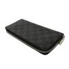 Used 12564 Zippy Wallet Vertical N63095 7940 New Zip Around RFID Current Model Damier Graphite Noir Men's from Japan