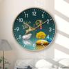 8-inch 20cm Light Luxury High-end Home Wall Clock Living Room Bedroom Mute Clock Wall Clock