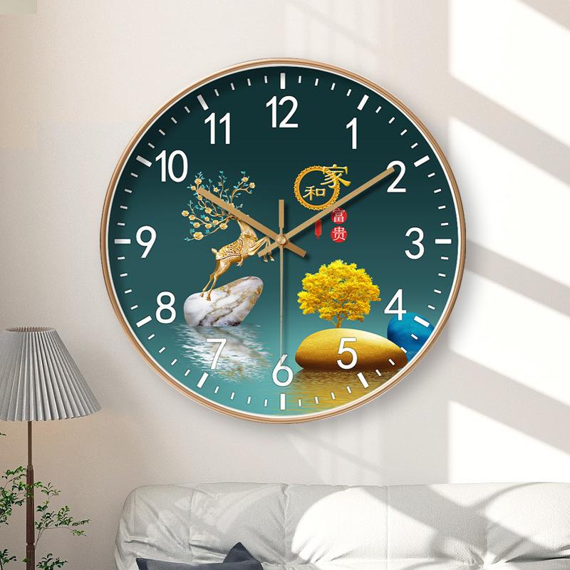 8-inch 20cm Light Luxury High-end Home Wall Clock Living Room Bedroom Mute Clock Wall Clock
