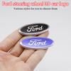 BBBM3 58MM Car Steering Wheel Badge Cover Stickers Decoration Accessories For Ford Fusion Fiesta Escape Focus Mk2 3 Mondeo Auto Decal