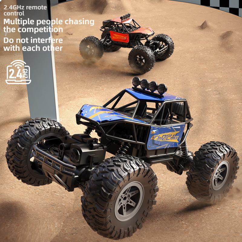 Children's Toy Remote Control Off-Road Climbing Car Rechargeable High-Speed Drift Big Foot Racing Car Model Boy's Birthday Gift