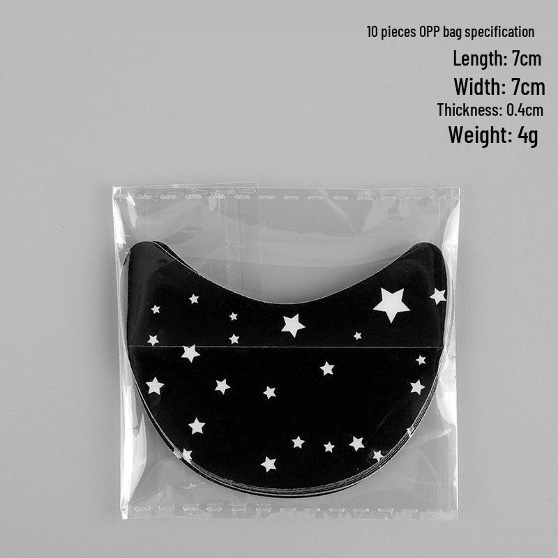 Black Printed Eyelash Extension & Eyeshadow Isolation Stickers - Non-woven, Disposable Removal Tools