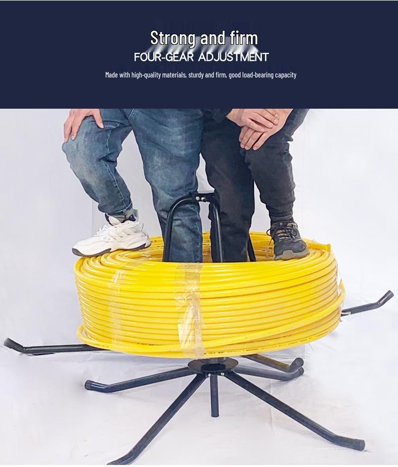 Držák pro pokládku potrubí podlahového vytápění a navíječka pro spirálu vodního rozdělovače