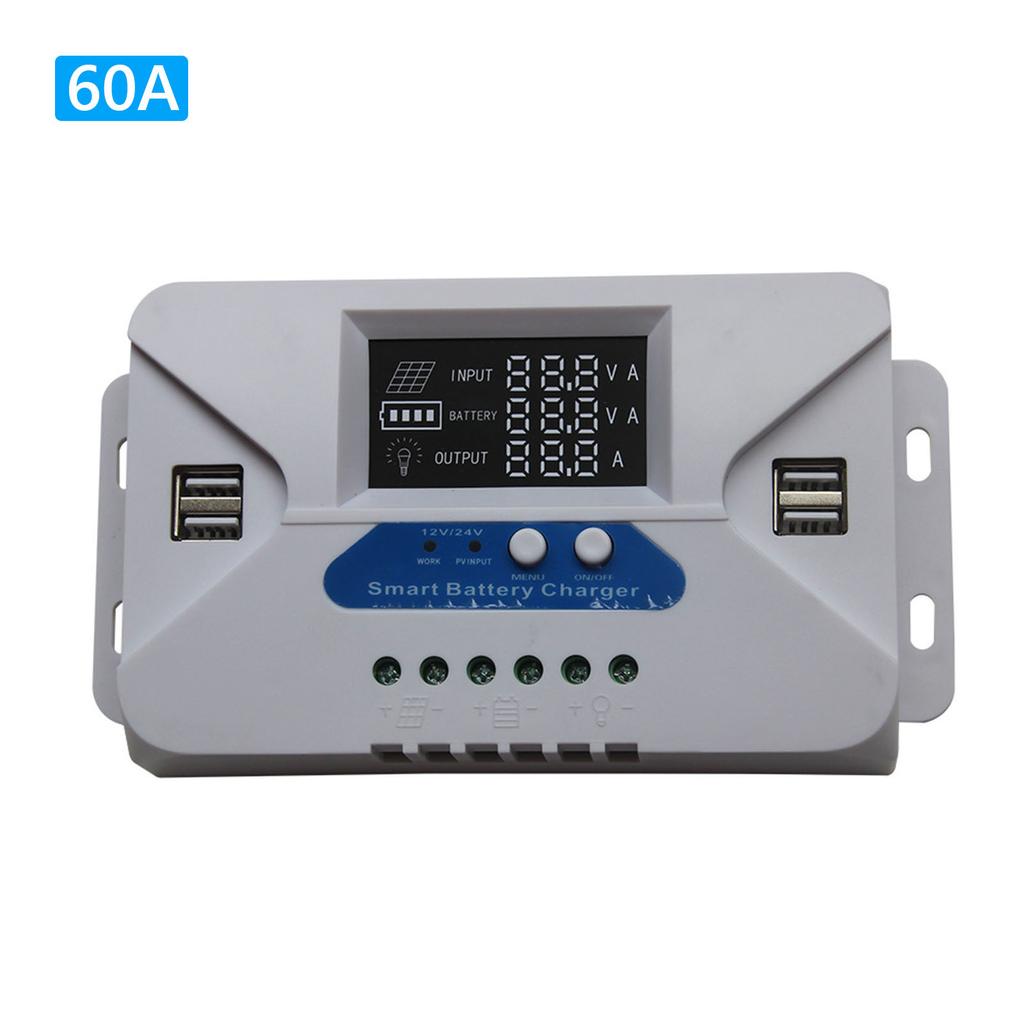 Solar Panel Regulator 12V/24V Aluminum Solar Plate Battery Regulator Street Light Controller For PWM 20A Solar Charge Controller