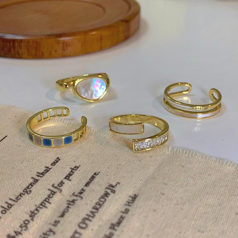 Geometry Stackable Ring Adjustable Jewelry Index Finger Rings Gift Decoration