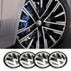4 szt. 56 mm Naklejki na koła samochodowe Środkowa nakładka na piastę Emblemat samochodowy Odznaka Naklejka Do Volkswagen GTI R-Line R Polo T5 Golf Passat Scirocco