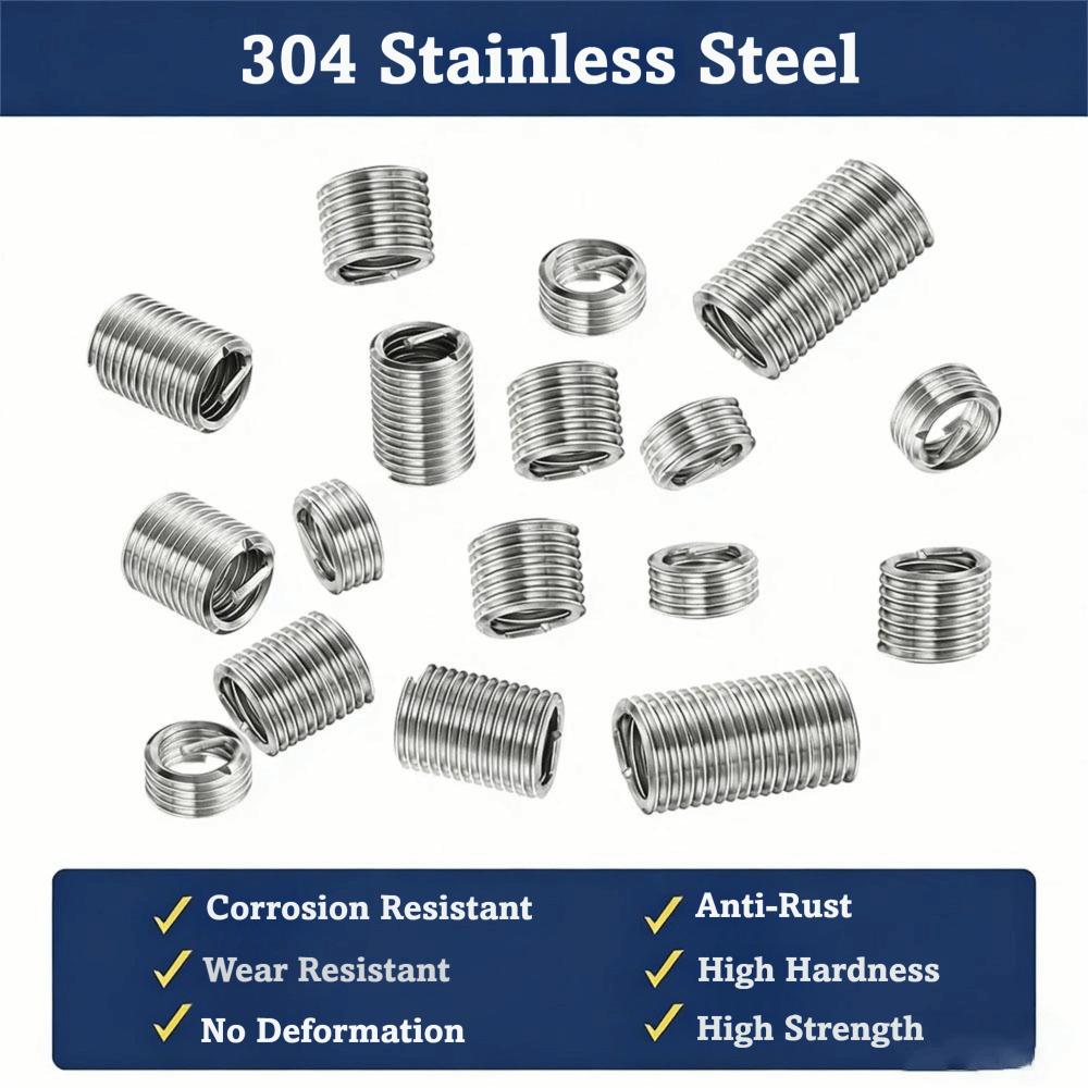 M3-M5 Combination Wire Thread Inserts High Strength Thread Protection Inserts  Thread Repair