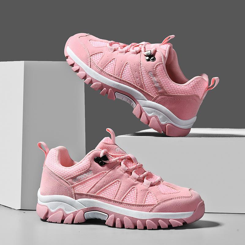 2025 New Men Unisex Outdoor Climbing Tourism Sneakers Couple Hiking Shoes Breathable Non-slip Cross-Country Running Shoes Casual
