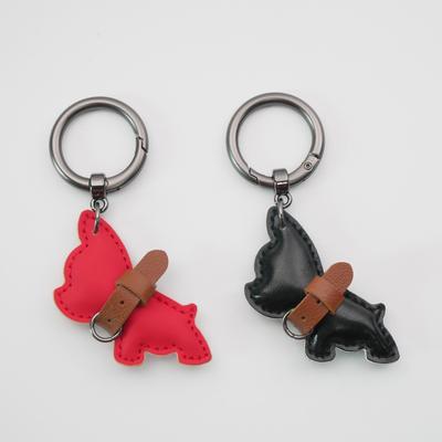 Handmade French Bulldog Pendant: Cute, High-Grade Keychain Accessory for Couples