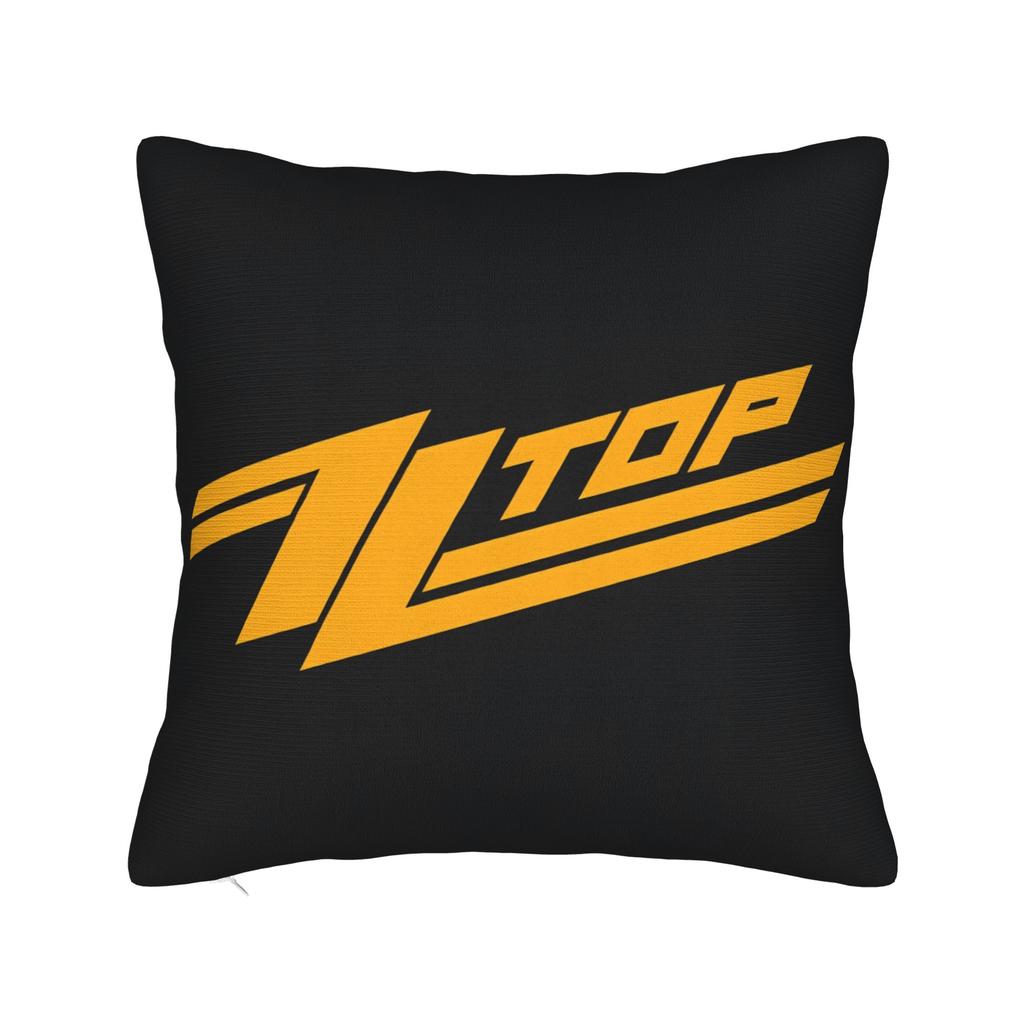 Band Zz Top Kissenbezug Quadratischer Kissenbezug Neuartiger Kissenbezug für Couch Sofa Schlafzimmer