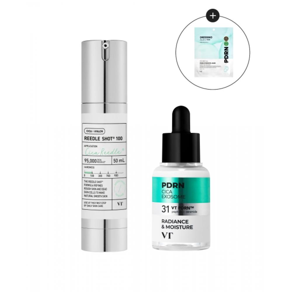 Vt Cosmetics Vt Riddleshot 100+r5 Firming Ampoule  Hydrogel Mask Gift Riddleshot 100+R5 Firming Ampoule