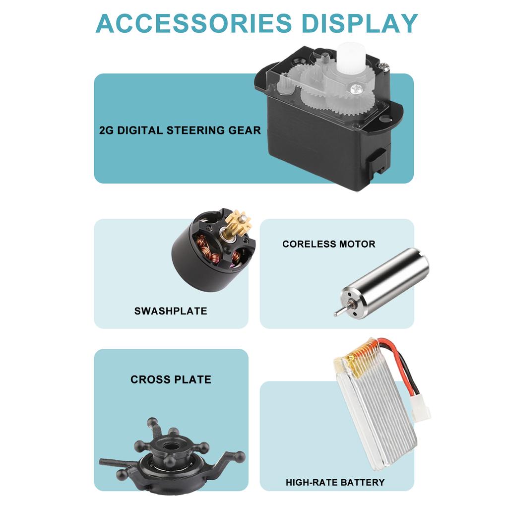 4CH RC Helicopter with Altitude Hold, Brushless Motor, One Key Takeoff and Landing, 2.4GHz Remote Control Toy Aircraft