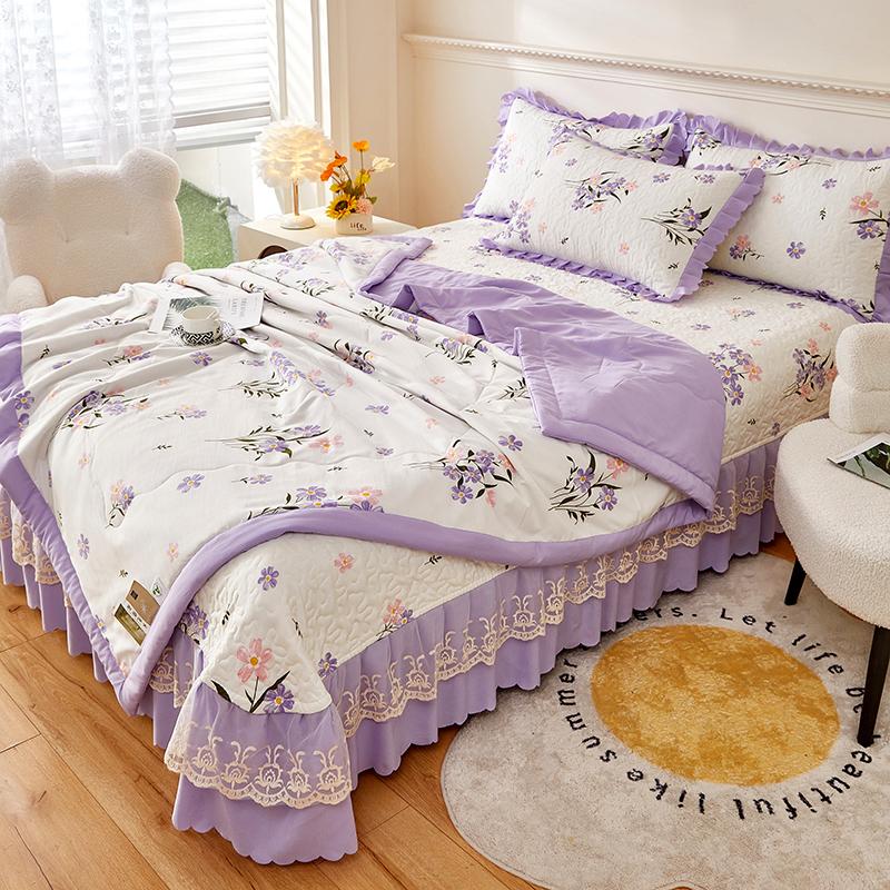 Cartoon Peach Comforter Queen Size, Love Heart Pink Peach Print Quilt Ultra Soft, Ultra Comforter 1 Piece Bedding For Room Decor