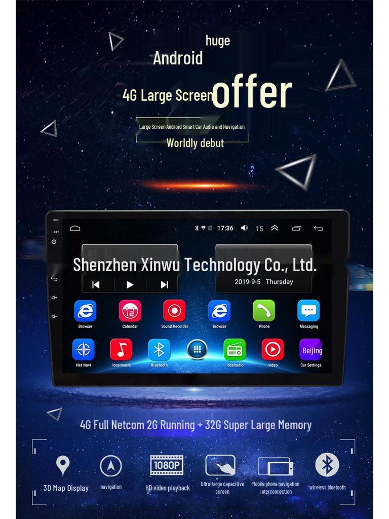 International Android Navigation System for 06-10 Mitsubishi Lancer IX with Bluetooth and Wi-Fi GPS.