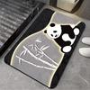 Cute Panda Door Mat Chinese Style Bathroom Diatom Mud Floor Rug Anti Slip Household Toilet Super Absorbent Quick Drying Carpet