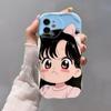 Cute Angry Girl Applies To iPhone15promax Mobile Phone Case Apple 14 Fine Hole 12/13 Soft Case 11