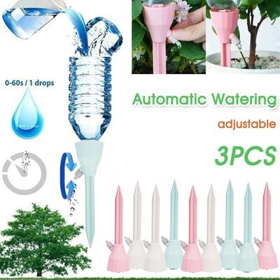 3/6/9 Stück Einstellbares Tropfbewässerungssystem Indoor Outdoor Topfpflanzen Automatische Selbstfließende Bewässerungsspieße Gartenwerkzeuge