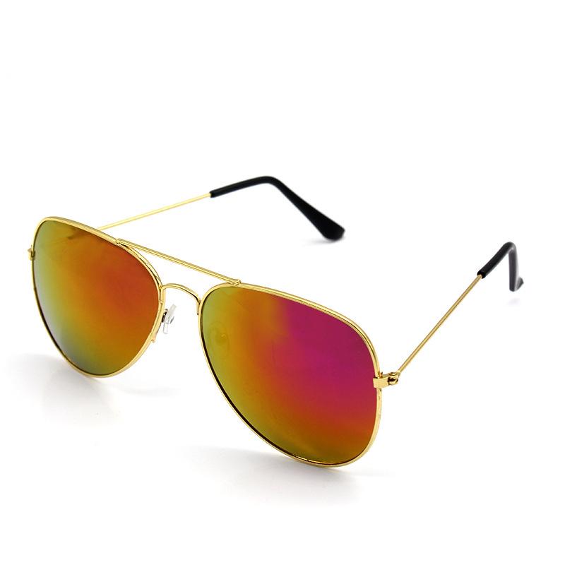 In-Stock Unisex Pilot 3026 Metal Aviator Sunglasses with Aluminum Frame and Spring Legs