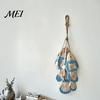 School Classroom Wall Art Rustic Nautical Wooden Fish Decor, Coastal Beach Style Hanging Unique Housewarming Gifts Ornament with Fishing Net for Lake