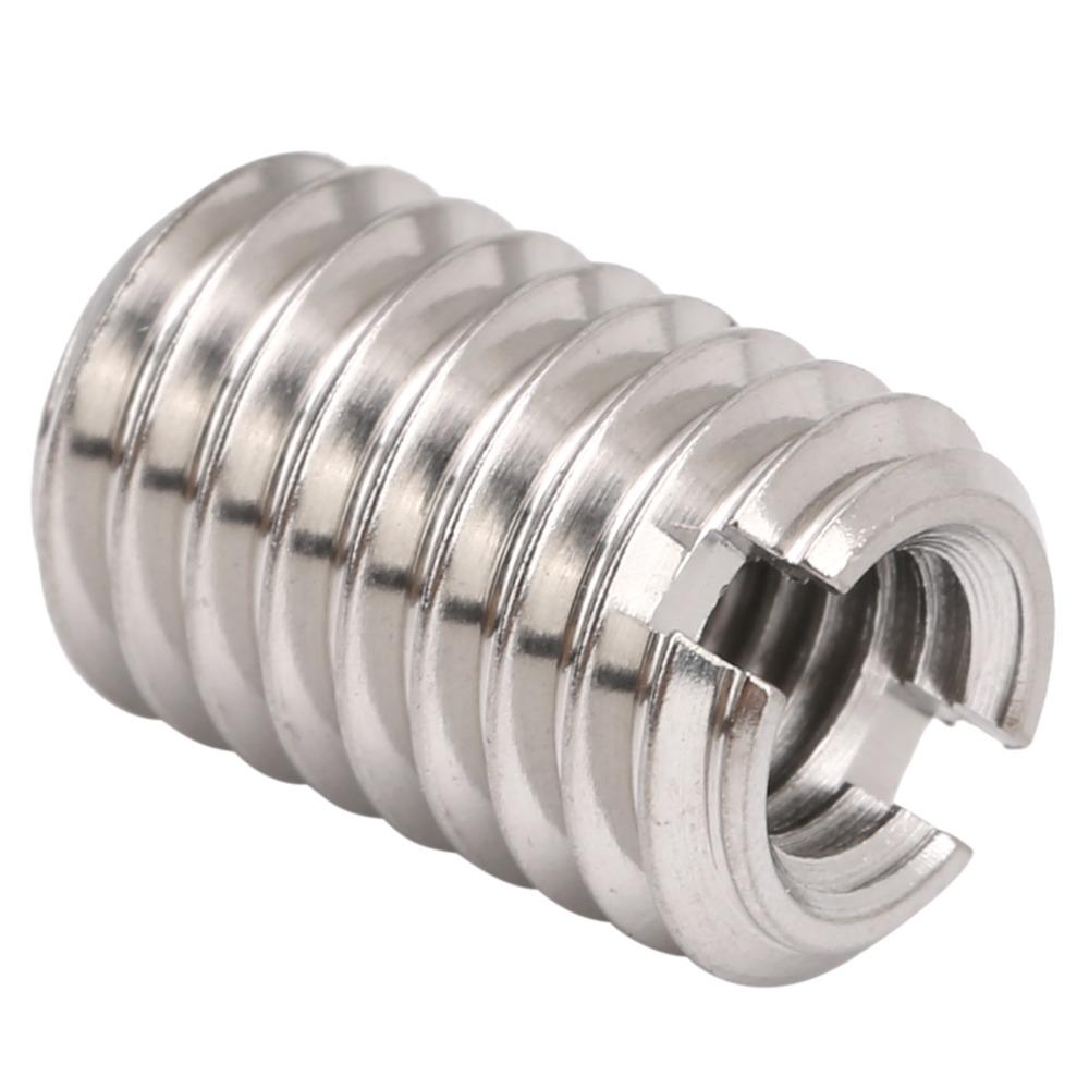 Dado Riduttore di Filettatura M8 x 1.25mm Manicotto Inserto Filettato in Acciaio Inox M5 x 0.8mm Riparazione