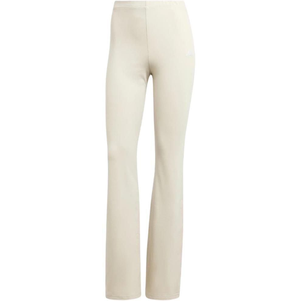 (WMNS) adidas Essentials Small Logo Flared Leggings  Beige White  Women s JD3072 L