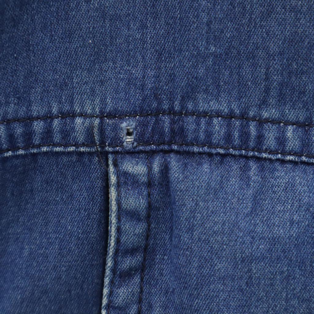 Gianni Versace Made In Italy Long Sleeve Chambray Shirt 50 Denim Men's Used