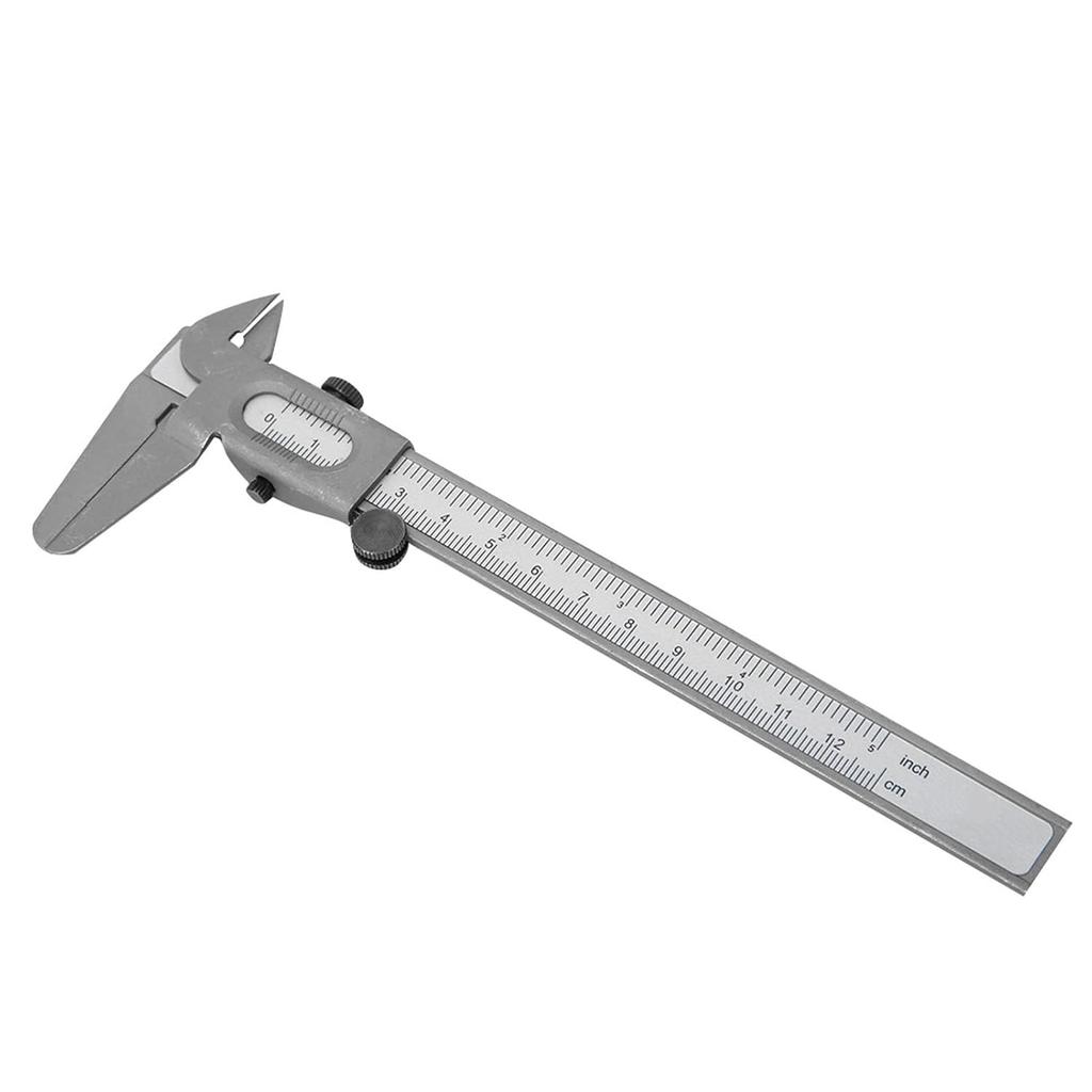 Vernier Caliper Micrometer Gauge 5/6 Inch Precision Measuring Stainless Steel High Precision Metal Micrometer Ruler (5 inch)