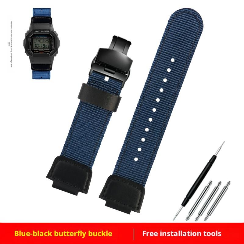 Pro Casio G-SHOCK DW5600 GW-5000 GWM5610 GM-5600 řemínek na hodinky modifikovaný nylonové plátno řemínek na hodinky pánský Prodyšný náramek na zápěstí