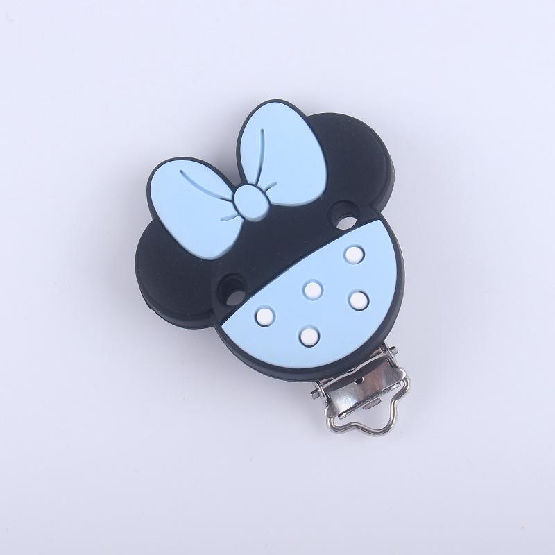 3Pcs Silicone Heart Shape Pacifier Clip DIY Baby Soother Nursing Dummy Holder Draft Teething Molar Toys Clips BPA Free