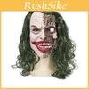 Lateksowa Maska Głowy Jokera z Dużymi Oczami na Kostium Halloweenowy i Do Psikusów