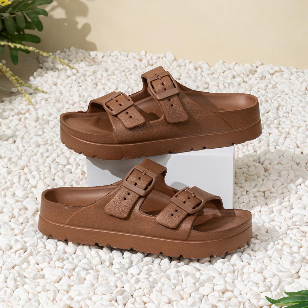 Fashion Women Slippers Shoes Open Toe Platform Sandals Flats Women's Outdoor Plus Size Casual Slides for House Zapatos Mujer