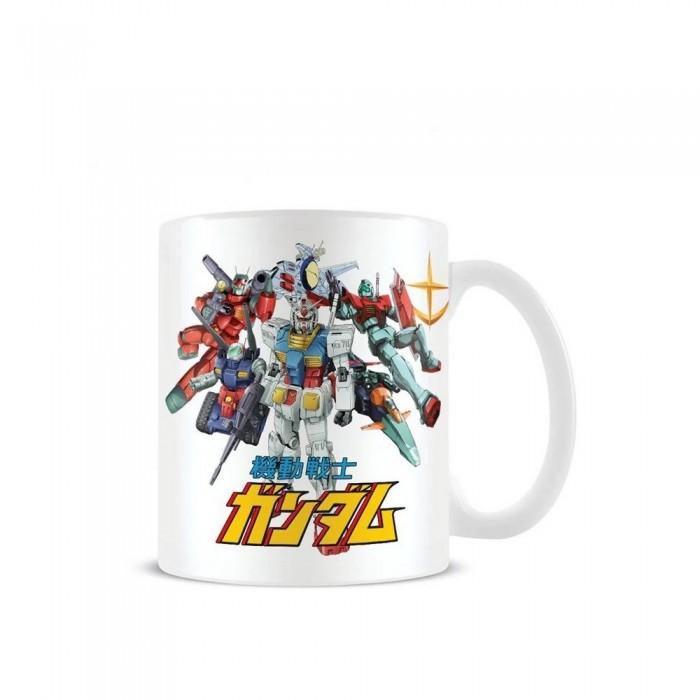 Caneca Gundam Mech Mash Up One Size branco