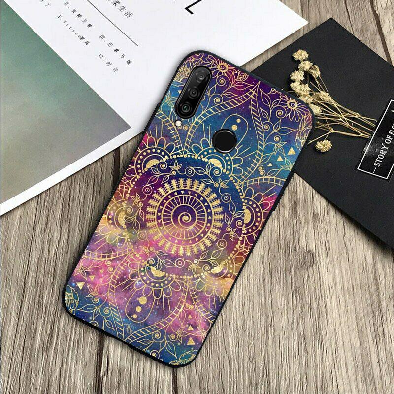 Elegant Mandala Floral Design For Huawei Nova 12s 12i 11i 7i 8i Y73 Y70 Y90 Y60 Y72 Y61 Y91 9 10 SE P30 Pro P40 Lite Case