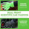 All in One 5 Finger Car Wash Gloves Microfiber Mitts Waterproof and Scratch Free for Safe Washing of Paint Wheels Interior