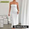Women's Fashion Summer Spring Solid Color Print Sleeveless Casual Dresses