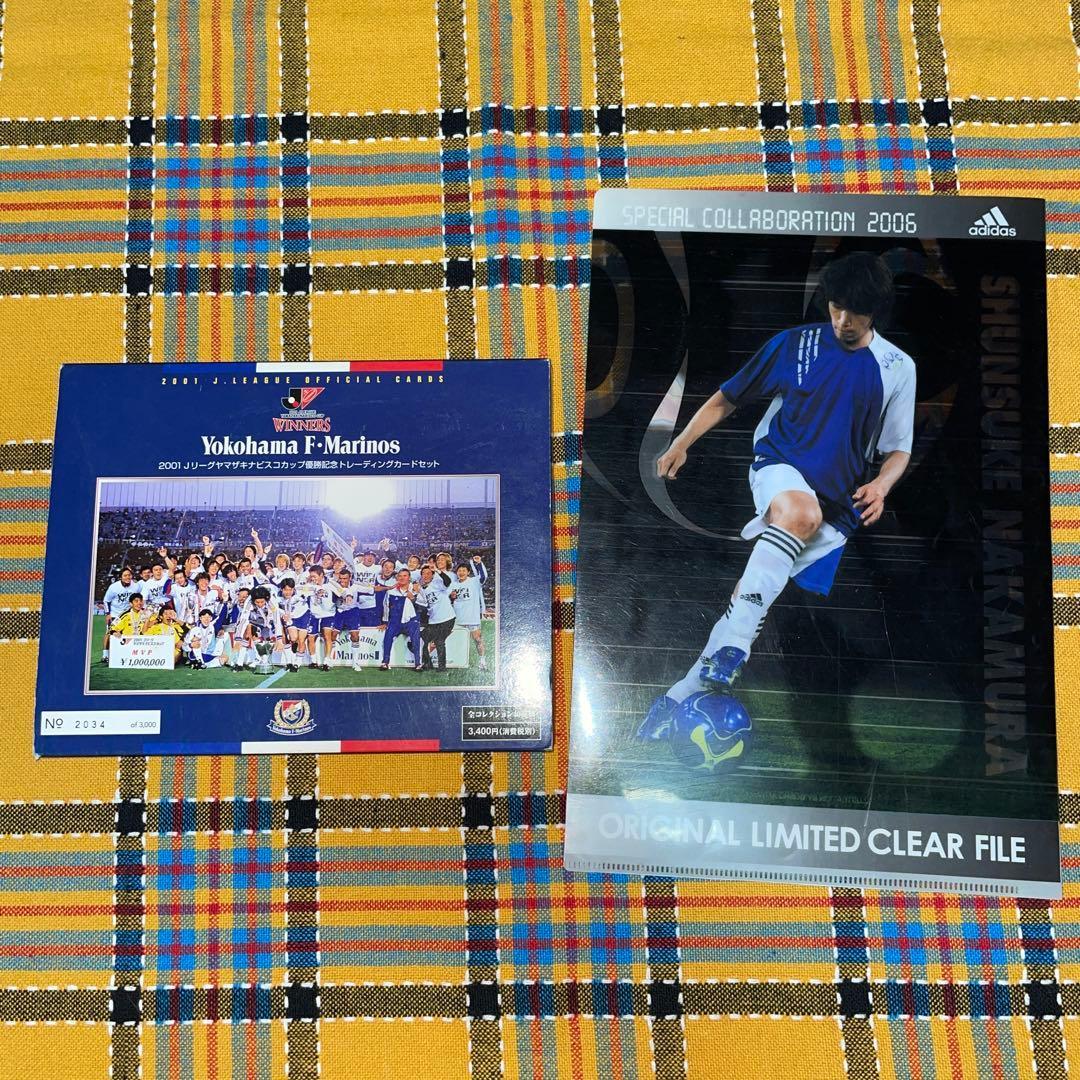 J League Yokohama Marinos Victory Commemorative Card Shunsuke Nakamura Soccer Goods