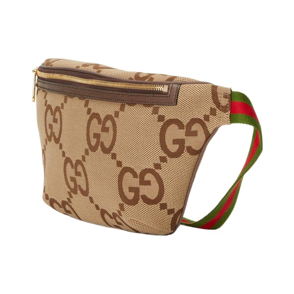Gucci Modetrend Altes Blumenlogo Rot Grün Gurt Reißverschluss Leinwand Crossbody Umhängetasche Hüfttasche Herrentaschen Braun 696031-UKMDG-2570