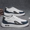 Men's shoes spring 2025 new breathable sports versatile casual board shoes fashionable men's one-pedal double color board shoes