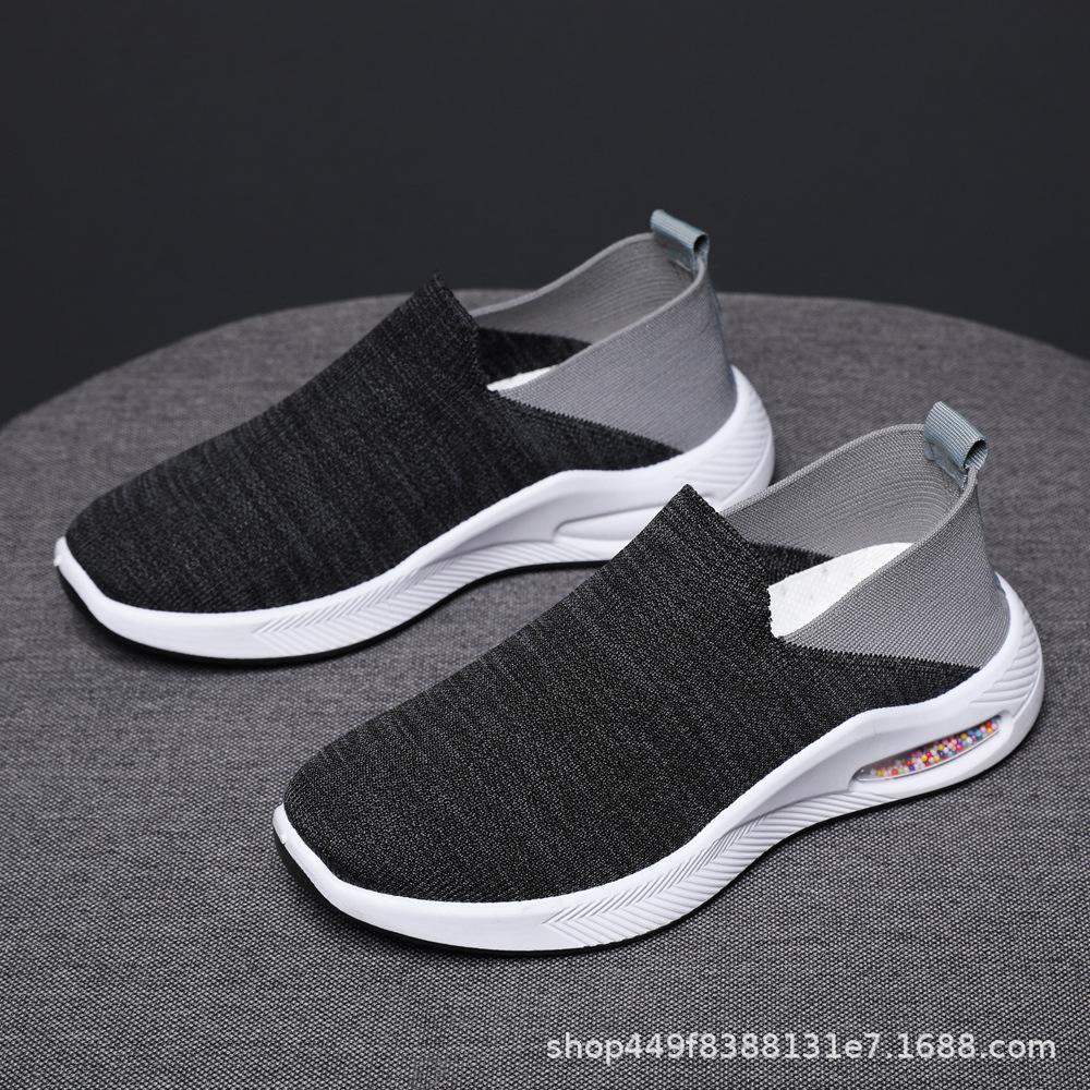 

2025 autumn new women s shoes casual fly-woven breathable sports shoes outdoor personalized trendy shoes spring, summer and autumn running shoes 36 чёрный
