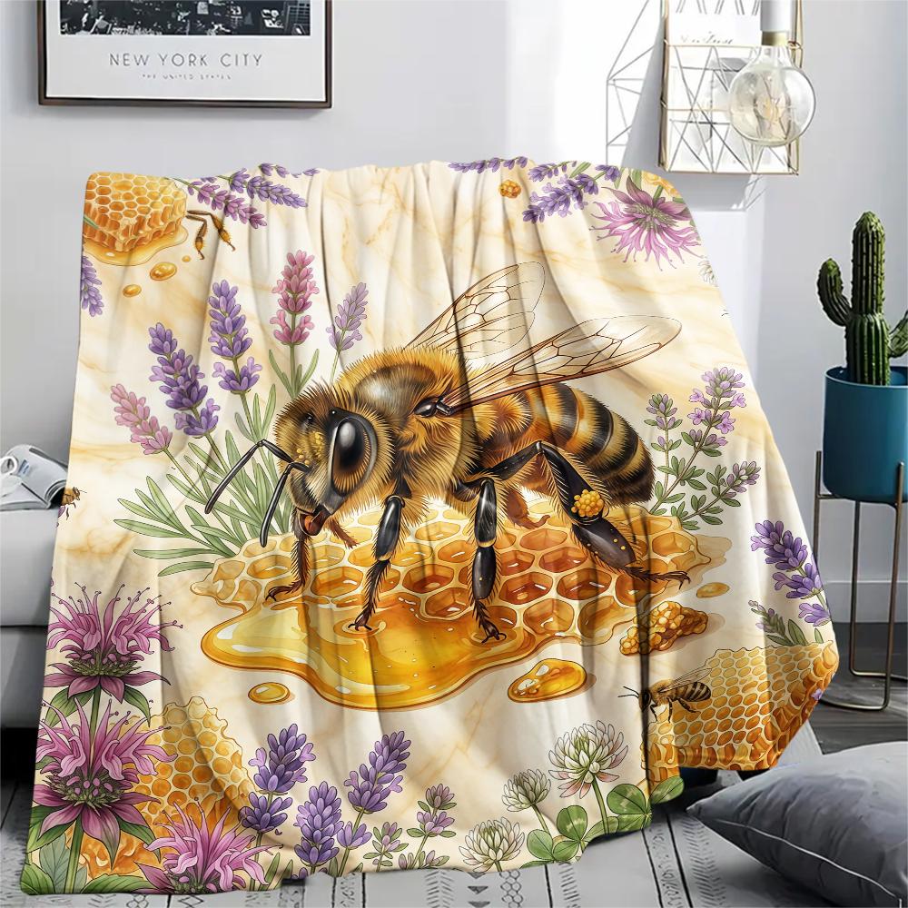 Flower border dinosaur horse Print Flannel Blanket High quality Comfortable for All Seasons Home Decor Warmth and Comfort Perfect for Christmas Gifts