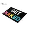 Fluffy Bathroom Floor Rug Modern Bath Mat, Absorbent Non-Slip Rug, Fun English Letters, Machine Washable Mat Cozy for Tub Sink Water Foot Pad