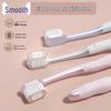 6-Pack Soft Bristle Toothbrushes with Wide Head and Anti-slip Handle for Deep Clean and Stain Removal