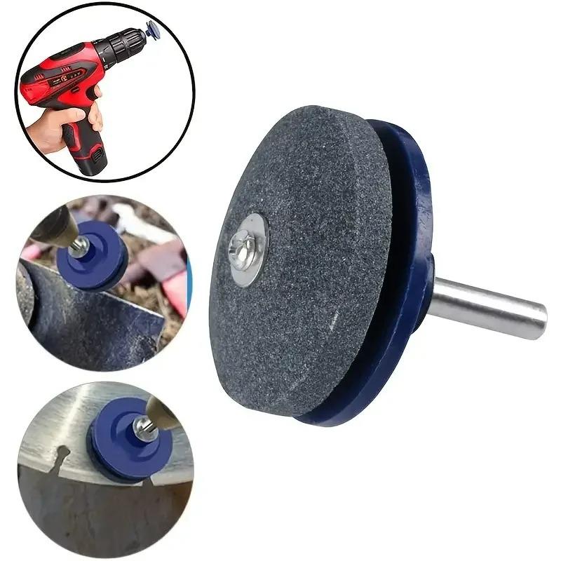 Electric Lawn Mower Sharpener Wear-Resistant Grinding Head Whetstone Sander for Home Garden Tool Maintenance