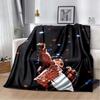 Custom Pop Music Michael J-Jackson Printed Flannel Blanket , Warm Soft Cozy Blanket Flannel Livingroom Home Decor Birthday Gi