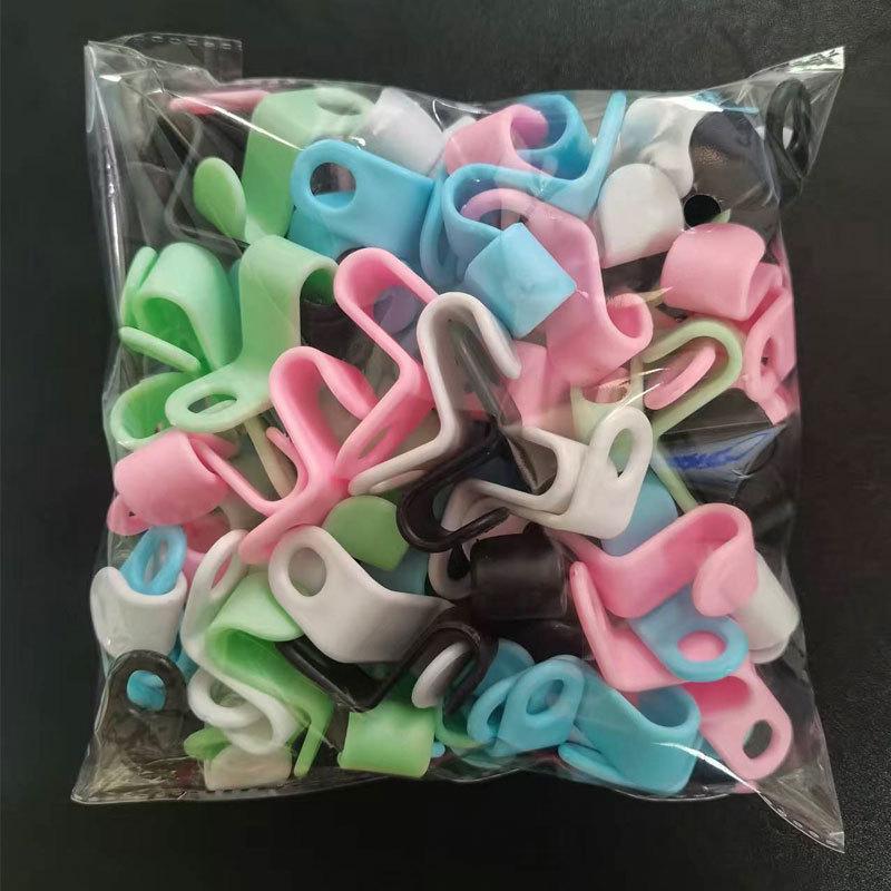 ABS One-Piece Hanger Connector Hooks for Wardrobe Space-Saving Clothes Drying Rack